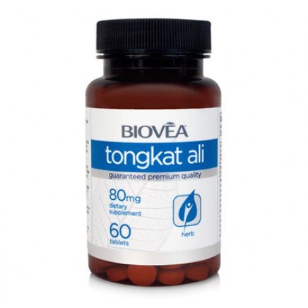 Tongkat Ali LJ100 Екстракт 100:1 80 мг 60 таблетки | Biovea от виде Tongkat Ali 80mg 60 Tablets в категория Растителни екстракти. Tongkat Ali LJ100 Екстракт 100:1 80 мг 60 таблетки | Biovea Регулира хормонален баланс при мъжете Повишава нивата на тестосте