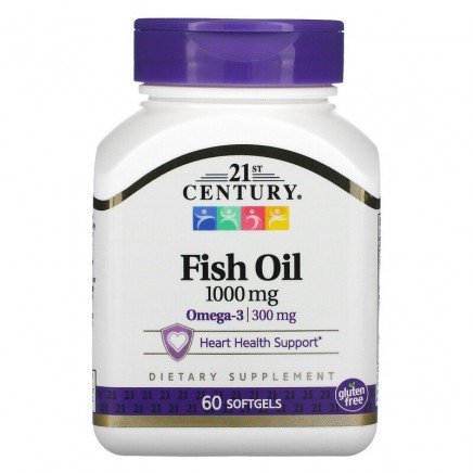Рибено Масло Fish oil Omega-3 капсули 21st Century | Цена