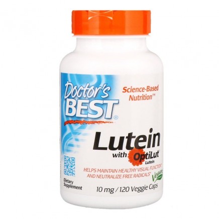 Lutein (Лутеин) 10 мг 120 вегетариански капсули Цена | Doctor's Best