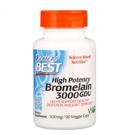 Бромелаин 3000 GDU 500 мг 90 капсули | Цена | Doctor's Best