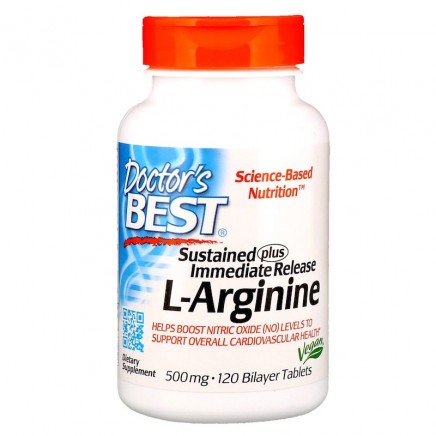 L-Arginine (Аргинин) 500 мг 120 таблетки Цена | Doctor's Best