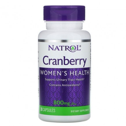 Червена боровинка Cranberry 800 мг 30 капсули Цена Natrol