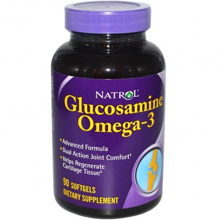 Глюкозамин и Омега-3 (Glucosamine Omega-3) Цена 90 к Natrol
