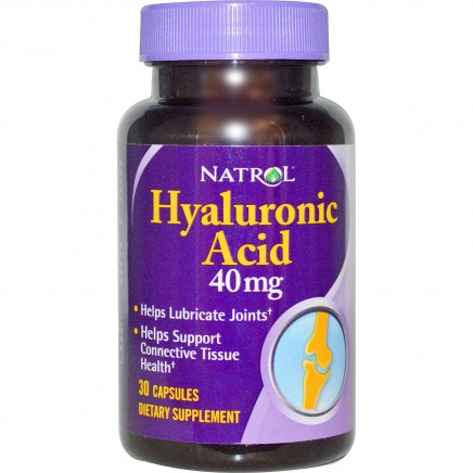 Хиалуронова Киселина Hyaluronic Acid 40мг Цена 30 капсули Natrol