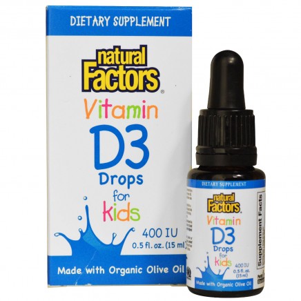 Vitamin D3 400 за деца течен 15 мл Цена Natural Factors