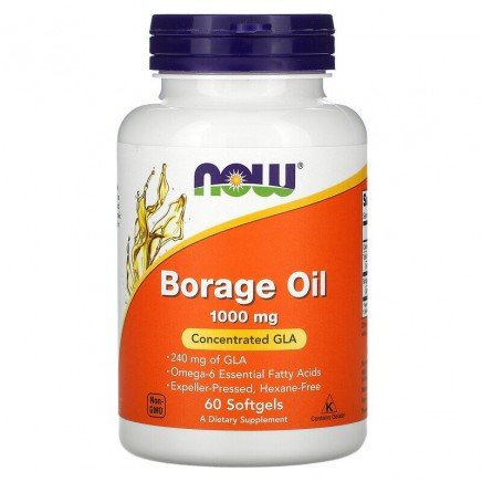 Масло от пореч (borage oil) капсули | Now Foods | Цена