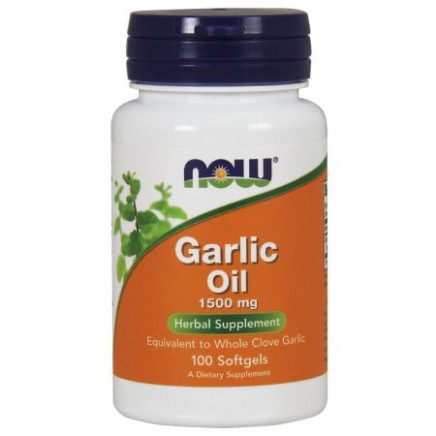 Garlic Oil (Масло от Чесън) 1500 мг 100 гел-капсули Цена | Now Foods