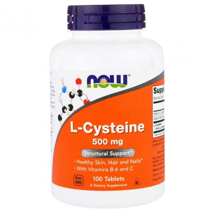 Л Цистеин (L-Cysteine) 100 таблетки | Топ Цена | Now Foods