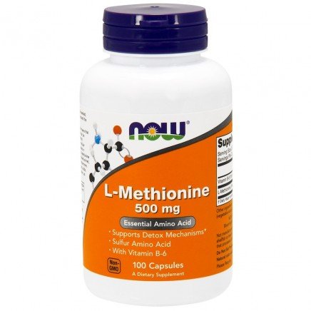 Метионин (L-methionine) 500 мг 100 капсули | Топ Цена | Now Foods