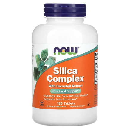 NOW-01492 - Silica Complex With Horsetail Extract 180 Tablets в категория Силиций.