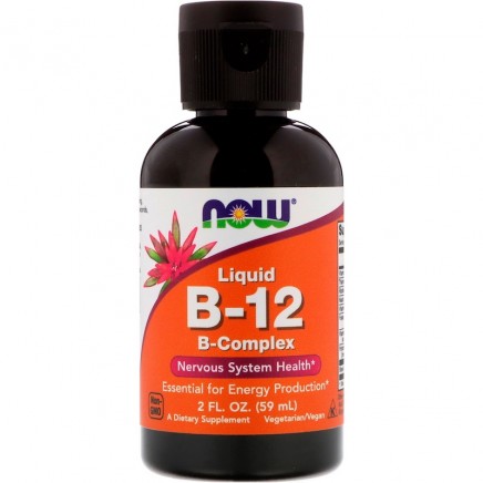 Витамин B-12 комплекс течен капки 60 мл | Now Foods