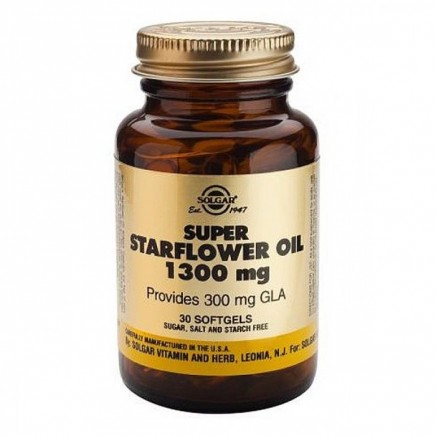 Super Starflower Oil 1300mg 30 капсули Цена | Solgar
