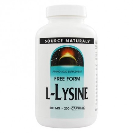 L-Lysine (Л-Лизин) 500 мг 200 капсули Цена Source Naturals