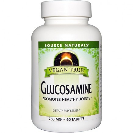 Vegan True Глюкозамин 750 мг 60 таблетки Цена Source Naturals