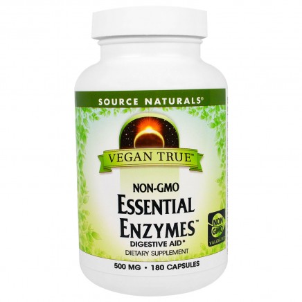 Vegan Есенциални Ензими 500 мг на капсули Цена Source Naturals