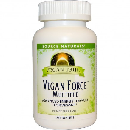 Vegan True Вега Мултивитамини 60 таблетки Цена Source Naturals