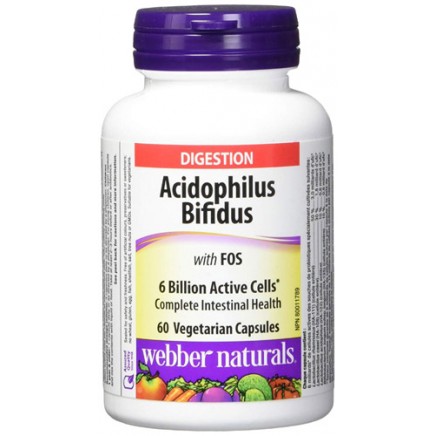 Acidophilus Bifidus (Ацидофилус) 60 капсули Цена | Webber Naturals