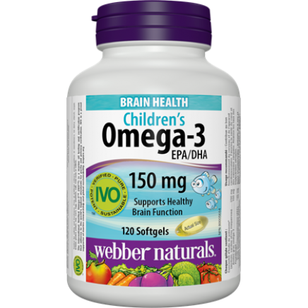 Omega-3 за Деца 250 мг гел-капсули Цена | Webber Naturals