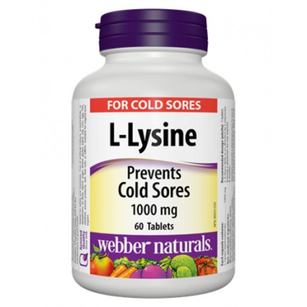 Л-Лизин (L-Lysine) 60 таблетки Топ Цена | Webber Naturals