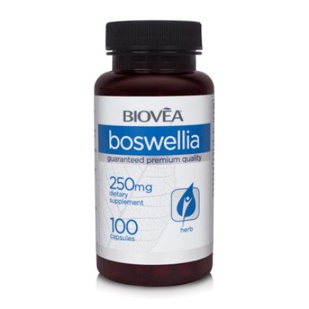 Босвелия 250 мг 100 капсули | Biovea от виде Boswellia 250mg 100 Capsules в категория Стави и кости. Босвелия 250 мг 100 капсули | Biovea Мощно и естествено противовъзпалително средство без никакви негативни странични ефекти. Подпомага механичните свойств