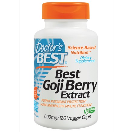 Best Goji Berry Extract 600 mg 120 Veggie Caps Doctor`s Best от виде Best Goji Berry Extract 600 mg 120 Veggie Caps в категория Стрес. Best Goji Berry Extract 600 mg 120 Veggie Caps I Doctor`s Best Предпазва от сериозни сърдечни проблеми Пречиства кръвоно