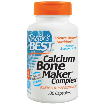 Calcium Bone Maker Complex 180 Capsules Doctor`s Best от виде Calcium Bone Maker Complex 180 Capsules в категория Минерали. Calcium Bone Maker Complex 180 Capsules I Doctor`s Best Грижи се за здравето на костната система Подобрява абсорбирането от храносм